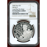 ニウエ 2020年 $1 銀貨 エリザベス2世 NGC PF70UC