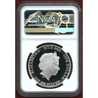 ニウエ 2020年 $1 銀貨 エリザベス2世 NGC PF70UC