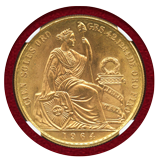 【SOLD】ペルー 1964年 100ソル 金貨 女神座像 NGC MS65