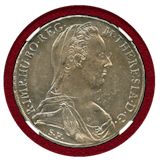【SOLD】オーストリア (1780) ターラー銀貨 マリアテレジア リストライク NGC AU55