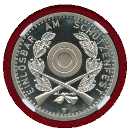 スイス 現代射撃祭 1990年 銀貨 ヴィンタートゥール NGC PF68UC