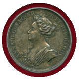 【SOLD】イギリス 1704年 銀メダル アン女王 勝利記念 PCGS SP58
