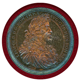 【SOLD】ドイツ 神聖ローマ帝国 (1975) レオポルト ターラー銀貨メダル PCGS SP67