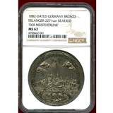 ドイツ 1882年 ローテンブルク都市景観 銅メダル NGC MS62