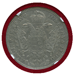 【SOLD】ドイツ ニュルンベルク 1779KR ターラー 銀貨 都市景観 NGC AU50