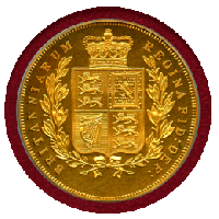 【SOLD】イギリス (1879) ファンタジー 銅貨3枚 ギルト PR67RDC～68CAM