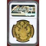 【SOLD】オーストリア (1915) 4ダカット金貨 フランツヨーゼフ1世 リストライク MS67