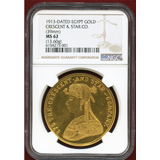 【SOLD】エジプト (1913) 4ダカット金メダル クレオパトラ NGC MS62
