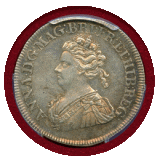 イギリス 1707年 銀メダル アン女王 イングランド・スコットランド併合 PCGS SP58