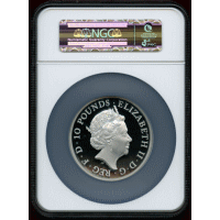 イギリス 2016年 10ポンド(5oz) 銀貨 ブリタニア NGC PF69UC