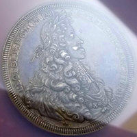 【SOLD】ドイツ ニュルンベルク (1701-05) 2ターラー 銀貨 レオポルト1世 AU55