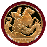 イギリス 2018年 5ポンド 金貨 ジョージ王子 生誕5周年記念 NGC PF69UC
