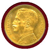 【SOLD】イタリア 1912R 50リレ 金貨 豊穣の女神 PCGS MS63+