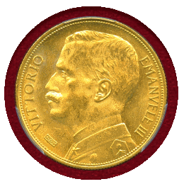 【SOLD】イタリア 1912R 50リレ 金貨 豊穣の女神 PCGS MS63+