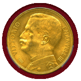 【SOLD】イタリア 1912R 50リレ 金貨 豊穣の女神 PCGS MS62+
