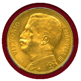 【SOLD】イタリア 1912R 50リレ 金貨 豊穣の女神 PCGS MS62+