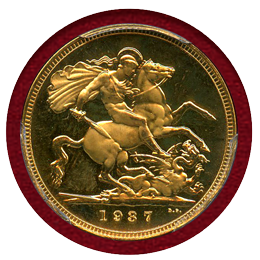 イギリス 1937年 ソブリン 金貨 ジョージ6世 PCGS PR65DCAM
