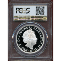 【SOLD】イギリス 2019年 2ポンド 銀貨 クイーンズビースト エアレー PR70DCAM
