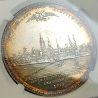 【SOLD】ドイツ マインツ 1795年 ターラー 銀貨 都市景観 NGC MS62
