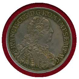 【SOLD】ドイツ レーゲンスブルク 1756ICB ターラー 銀貨 都市景観 NGC MS61