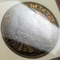 【SOLD】ドイツ レーゲンスブルク 1756ICB ターラー 銀貨 都市景観 NGC MS61