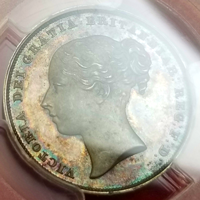 イギリス 1839年 シリング プルーフ 銀貨 ヴィクトリア PCGS PR64