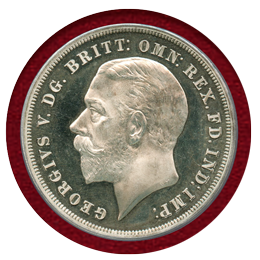 【SOLD】イギリス 1935年 クラウン 銀貨 ジョージ5世 PCGS PR65DCAM