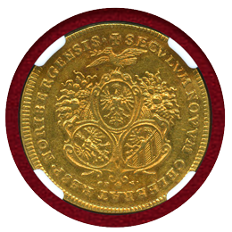 【SOLD】ドイツ ニュルンベルク (1700)GFN 2ラムダカット 神の子羊 NGC AU55