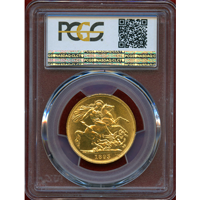 イギリス 1893年 2ポンド 金貨 ヴィクトリア オールドヘッド PCGS MS62