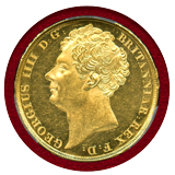 イギリス 1823年 ジョージ4世 2ポンド 金貨 PCGS MS62