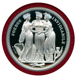 イギリス 2020年 10ポンド(5oz) 銀貨 スリーグレイセス NGC PF70UC