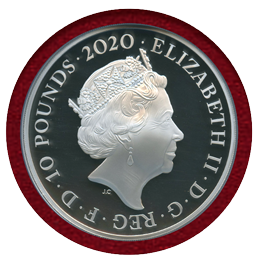 イギリス 2020年 10ポンド(5oz) 銀貨 スリーグレイセス NGC PF70UC
