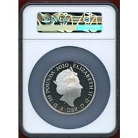 イギリス 2020年 10ポンド(5oz) 銀貨 スリーグレイセス NGC PF70UC