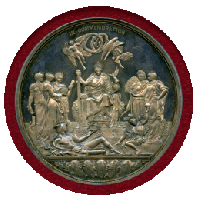 イギリス 1887年 銀メダル ヴィクトリア女王即位50周年記念 PCGS SP63