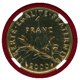 【SOLD】フランス 2000年 フラン 金貨 種まく女性 NGC MS66DPL
