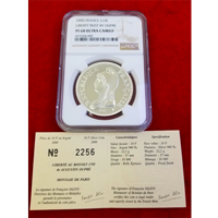 【SOLD】フランス 2000年 10フラン 銀貨 女神胸像 NGC PF68UC