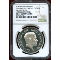 【SOLD】イギリス (1936) クラウン 銀貨 ファンタジー エドワード8世 PF67UC