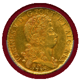 ブラジル 1732M 12800レイス 金貨 ジョアン5世 PCGS AU58