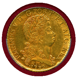 ブラジル 1732M 12800レイス 金貨 ジョアン5世 PCGS AU58
