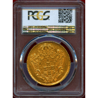 ブラジル 1732M 12800レイス 金貨 ジョアン5世 PCGS AU58