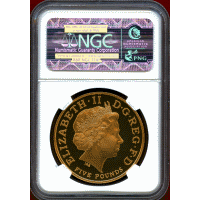 【SOLD】イギリス 2005年 5ポンド 金貨 ネルソン没後200周年記念 NGC PF70UC