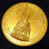 【SOLD】ドイツ ハンブルク 1886年 クライストチャーチ完成記念 ブロンズギルトメダル