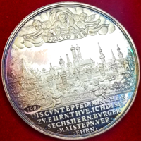 【SOLD】ドイツ バイエルン 1987年 リストライク 銀メダル(プルーフ) 都市景観