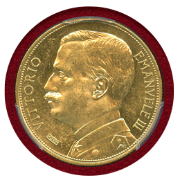 イタリア 1912R 50リレ 金貨 豊穣の女神 PCGS MS63