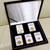 【SOLD】イギリス 2014年 金貨 ブリタニア 5枚セット PF69UC