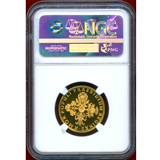 【SOLD】イギリス 1965年 金メダル エリザベス女王 西ドイツ訪問記念 NGC PF67UC