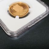 【SOLD】イギリス 1965年 金メダル エリザベス女王 西ドイツ訪問記念 NGC PF67UC