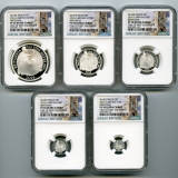 イギリス 2016年 ブリタニア銀貨 プルーフ 5枚セット NGC PF70UC 250STRUCK