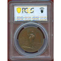 【SOLD】イギリス 1713年 銅メダル アン女王 ユトレヒト条約締結記念 PCGS SP63
