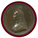 イギリス 1887年 銅メダル ヴィクトリア女王即位50周年記念 NGC MS66BN